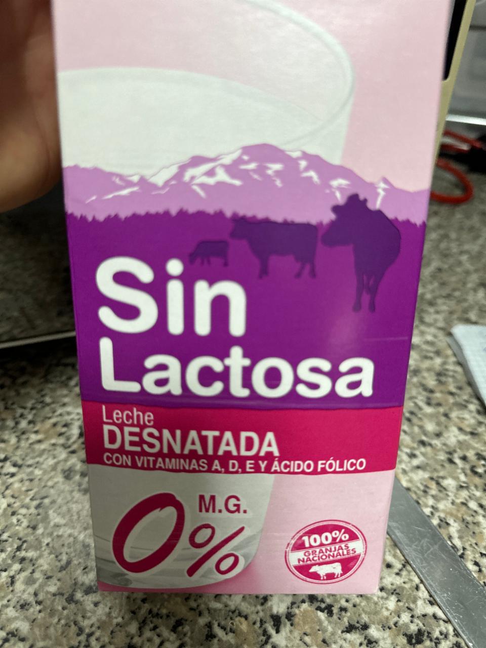 Фото - Молоко 0% без лактози Sin Lactosa Hacendado