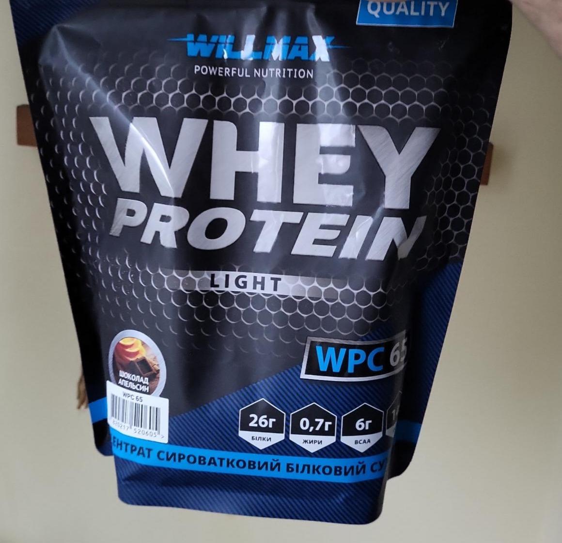 Фото - Протеїн зі смаком шоколад-апельсин Whey Protein Light Willmax