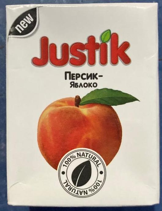 Фото - Сік персик-яблуко Justik