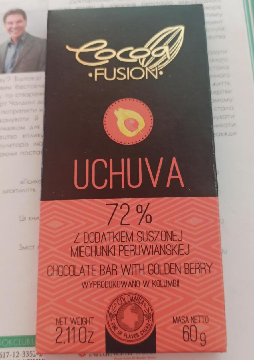 Фото - Шоколад 72% Uchuva Kolumbii Cocoa Fusion