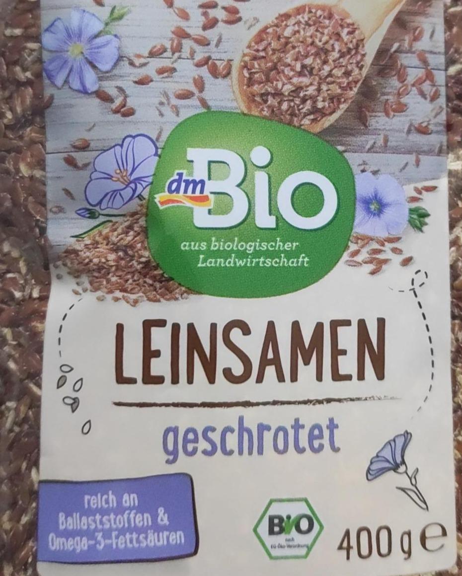 Фото - Органічне подрібнене лляне насіння Leinsamen dm Bio