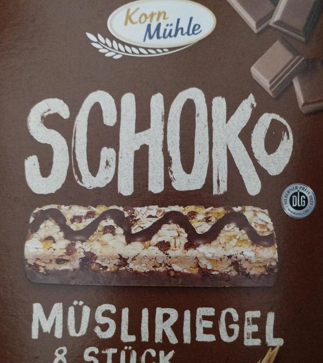 Фото - Шоколадний батончик мюслі Schoko Müsliriegel Kornmühle