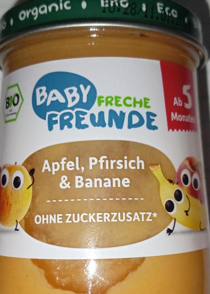 Фото - Fruchtbrei Apfel Pfirsich und Banane Freche Freunde
