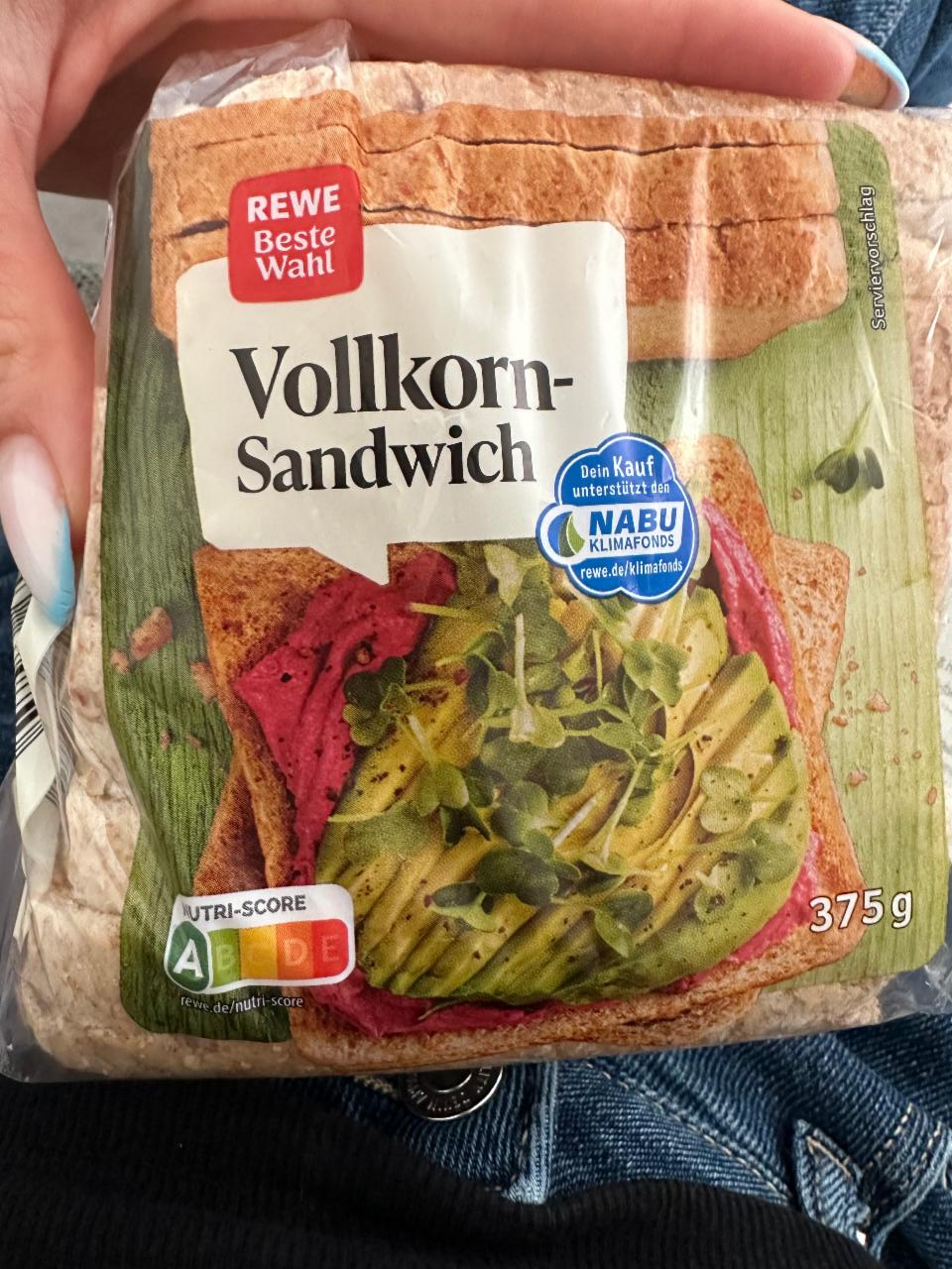 Фото - Vollkorn sandwich Rewe beste wahl