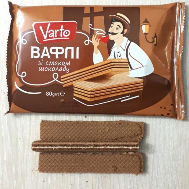 Фото - вафлі зі смаком шоколаду Varto Варто