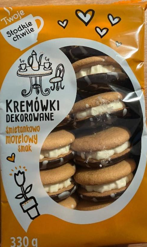 Фото - Печиво пісочне з кремом сметанковим з солодкою глазур'ю та абрикосовою начинкою Twoje Słodkie Chwile