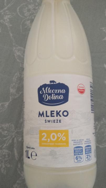 Фото - Молоко свіже пастеризоване 2% жиру Mleczna Dolina