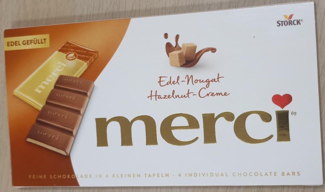 Фото - Milk Chocolate Filled with Hazelnut Cream Merci