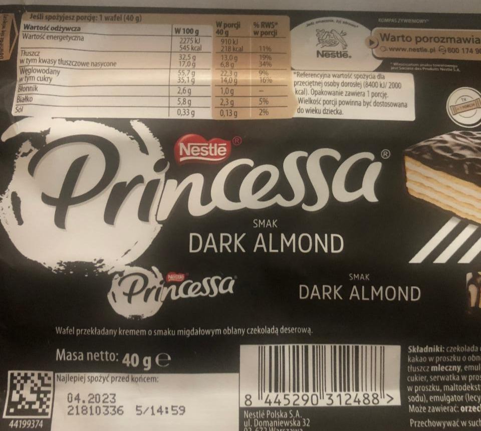 Фото - Вафля Princessa темна з мигдалем Nestlé