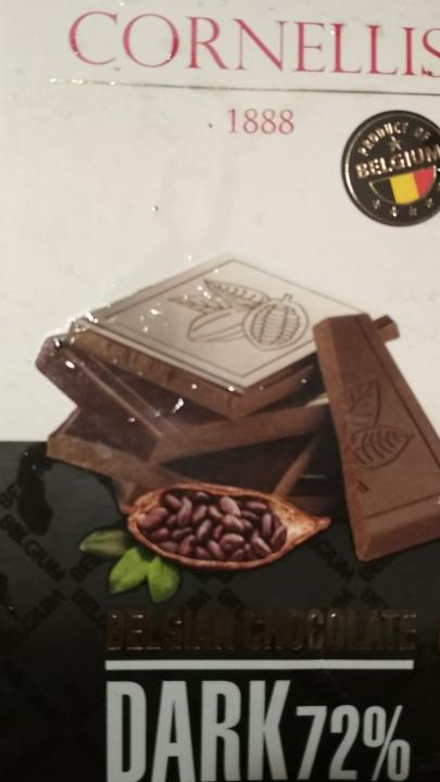 Фото - шоколад чорний 72% Cornellis