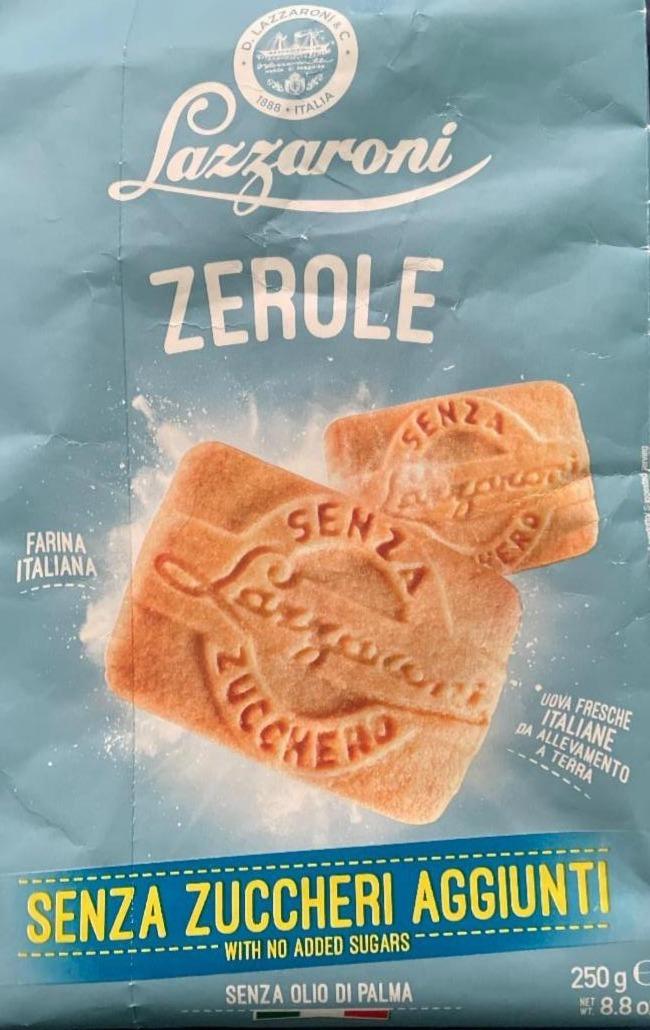 Фото - Печиво Zerole Biscotti без цукру Lazzaroni