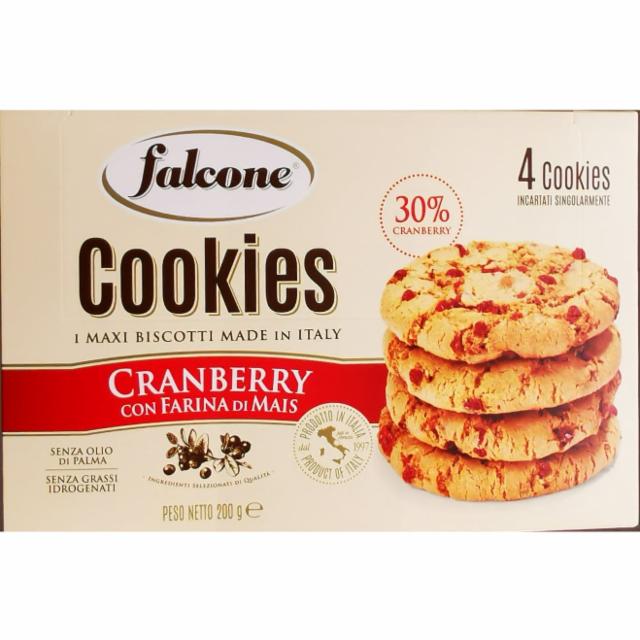 Фото - Печиво з журавлиною Falcone Cookies cranberry