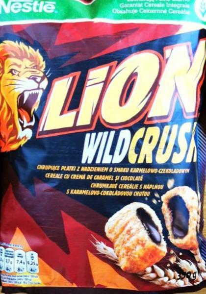 Фото - Злакові подушечки з шоколадом Wildcrush Lion Nestle