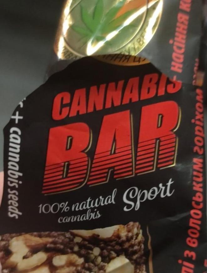 Фото - Батончик-мюслі з горіхами+насіння канабісу Cannabis Bar