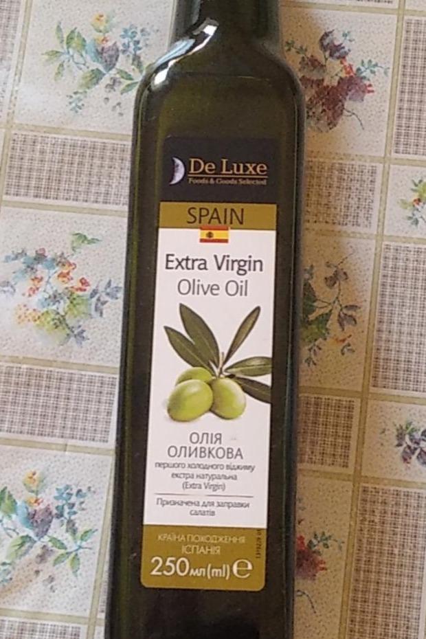 Фото - Олія оливкова першого холодного віджиму Extra Virgin Olive Oil De Luxe