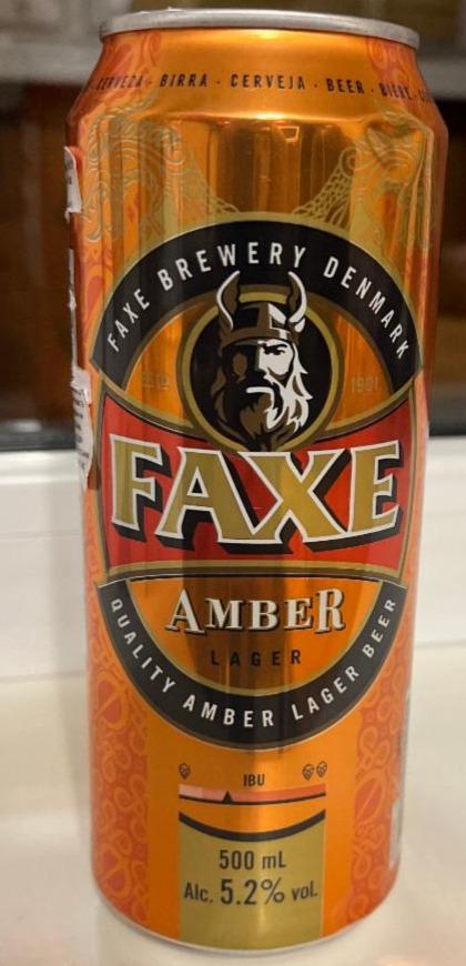 Фото - Пиво напівтемне Ambe 5.2% Faxe