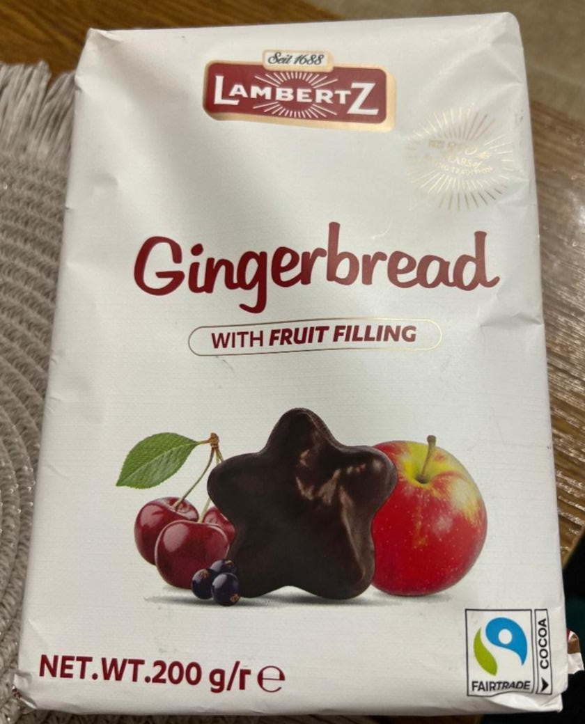 Фото - Пряники Gingerbread в шоколаді фігурні LambertZ