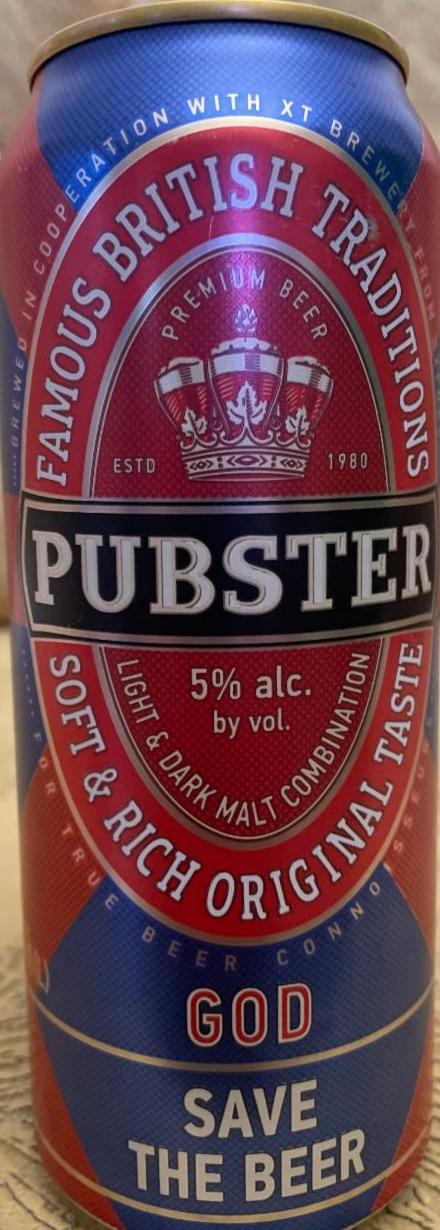 Фото - Пиво світле пастеризоване Пабстер Pubster