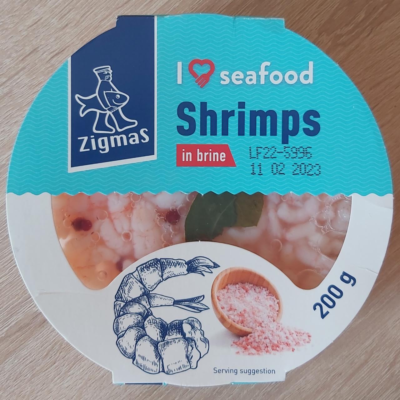 Фото - Креветки в розсолі Shrimps In Brine Zigmas