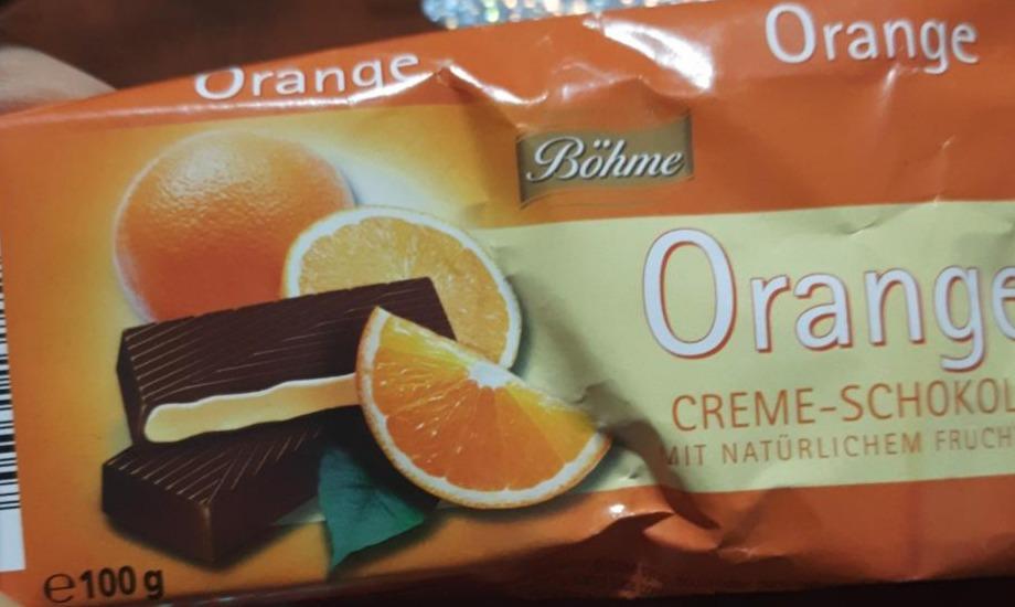 Фото - Шоколад темний з кремово-апельсиновою начинкою Orange Böhme