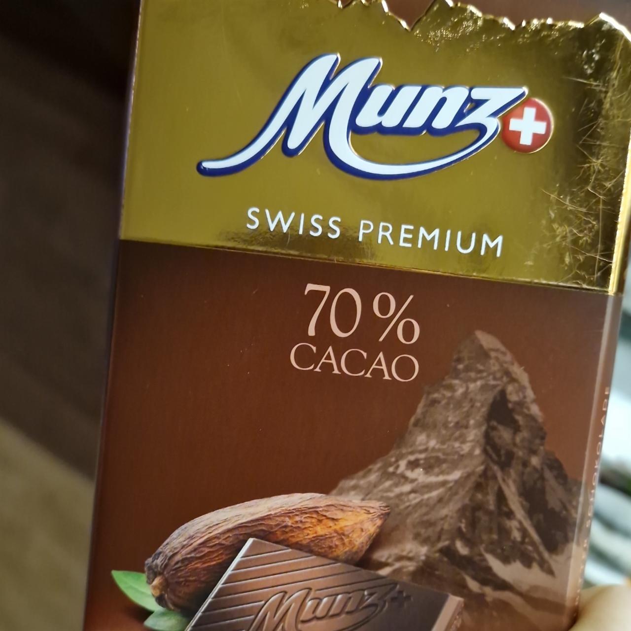 Фото - Шоколад 70% Swiss Premium Edelbitter Munz