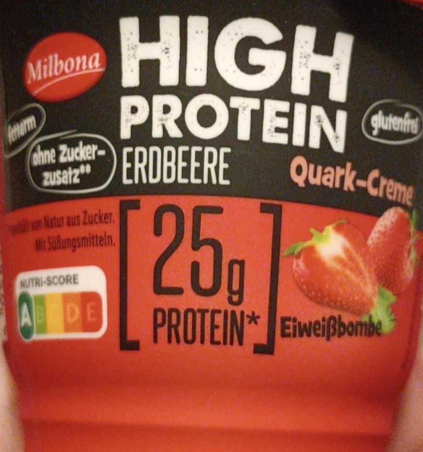Фото - High protein erdbeere Quark-Creme Milbona