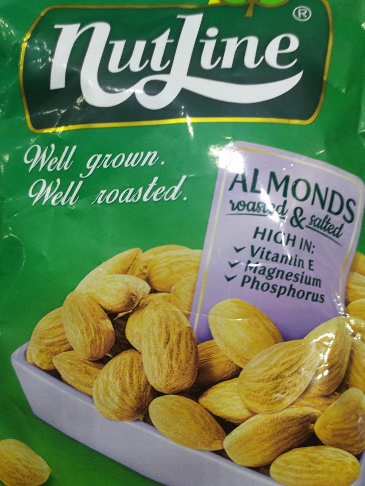 Фото - Мигдаль смажений солоний Roasted Salted Almonds NutLine