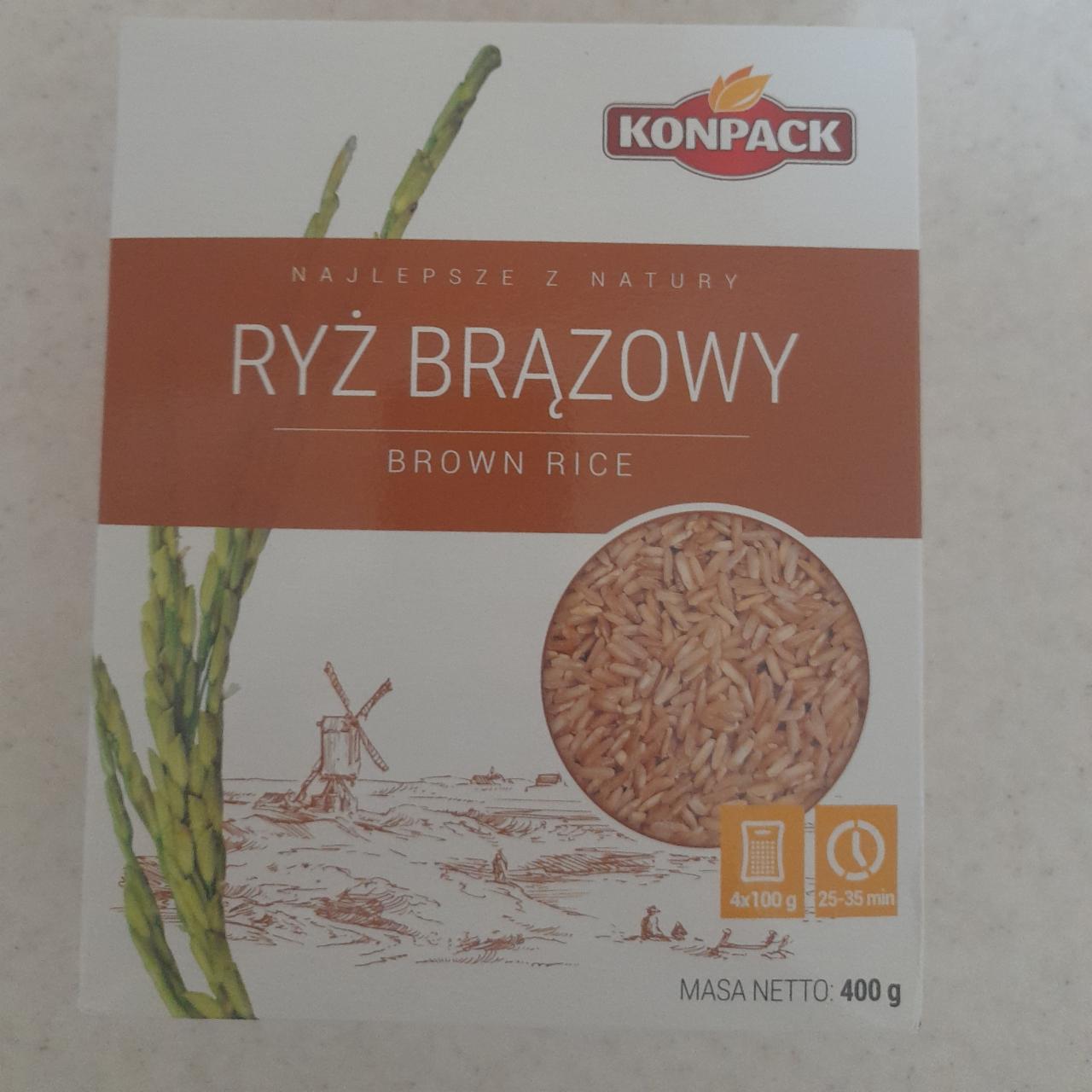 Фото - Рис коричневий Brown Rice Konpack
