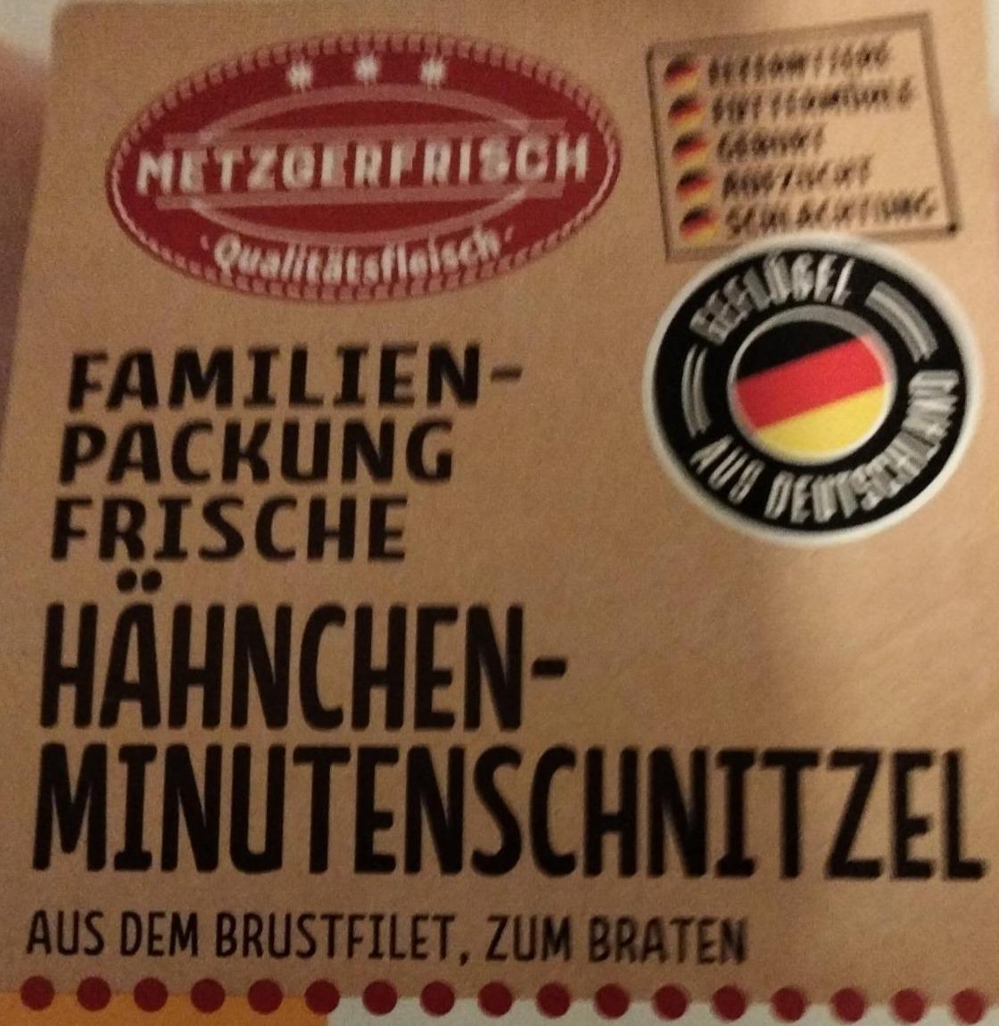 - харчова Metzgerfrisch цінність Hähnchen-minutenschnitzel калорійність, ⋙TablycjaKalorijnosti