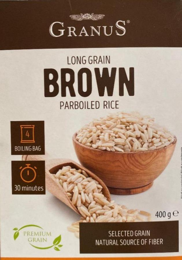 Фото - Long Grain Brown Parboiled Rice Granus