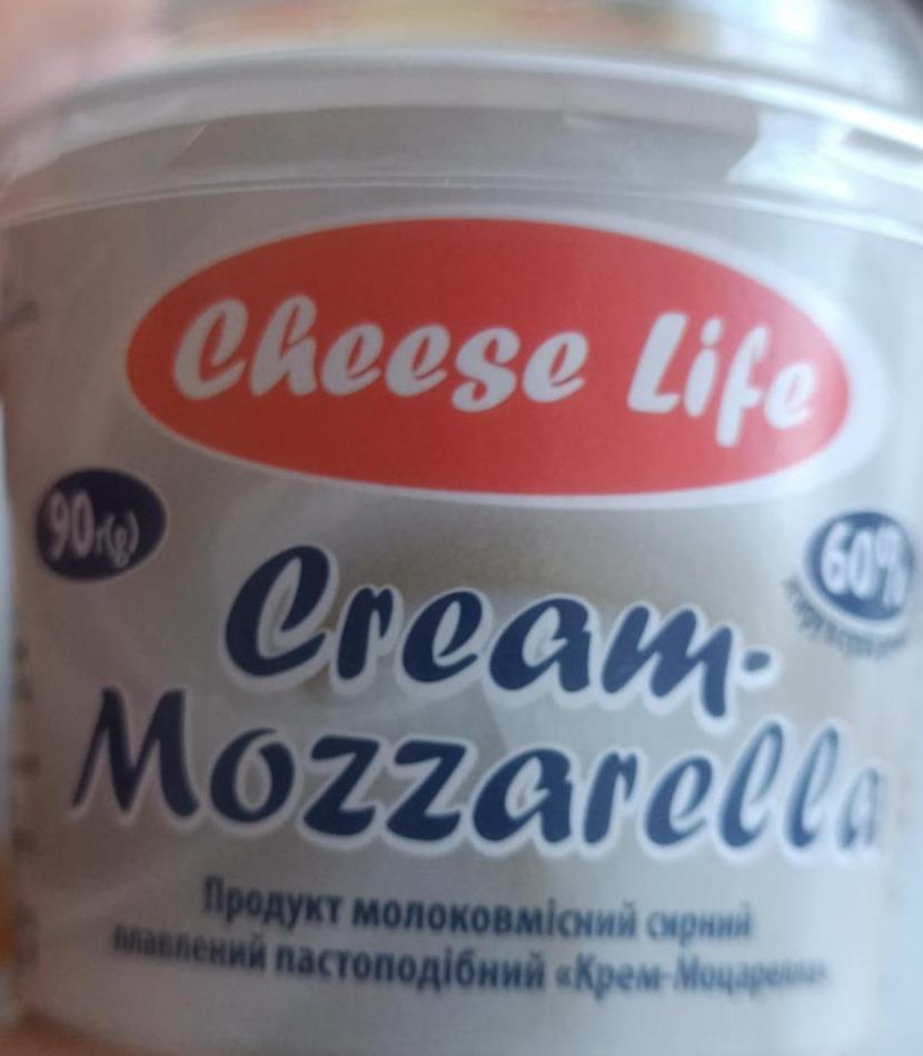 Фото - Продукт сирний 60% молоковмісний плавлений пастоподібний Cream-Mozzarella Cheese Life