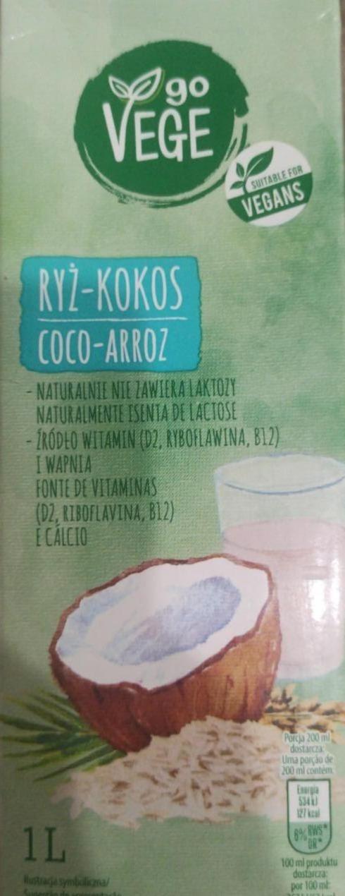 Фото - Рисовий і кокосовий напій Vege go