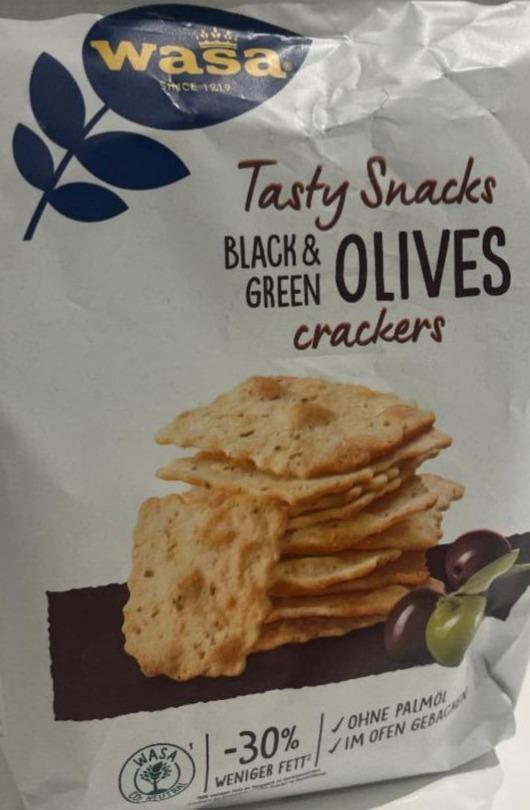 Фото - Delicate Thin Crackers Black & Green Olives Wasa