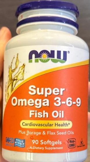 Фото - Super Omega 3-6-9 90 Softgels Now Foods