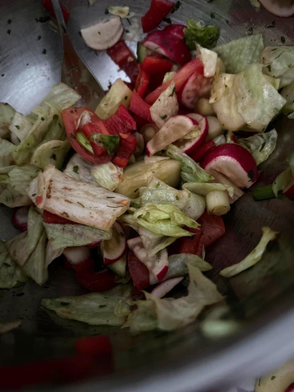 Фото - салат овочевий з соєвим