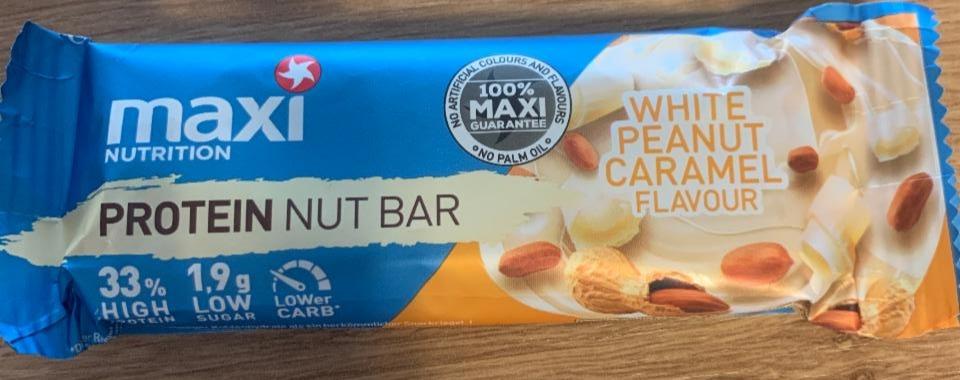 Фото - Protein nut bar white peanut caramel flavour Maxi nutrition