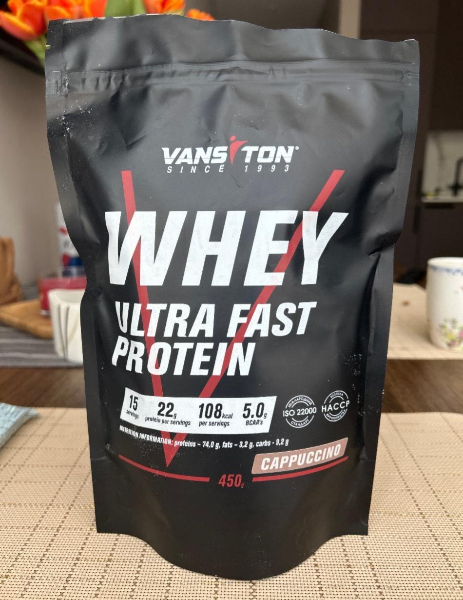 Фото - Протеїн Whey ultra fast protein Cappuccino Vansiton