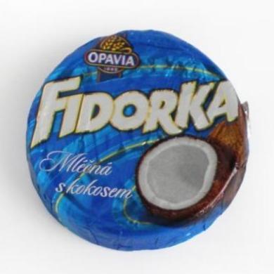 Фото - Вафлі з кокосовою начинкою у молочному шоколаді Fidorka Opavia