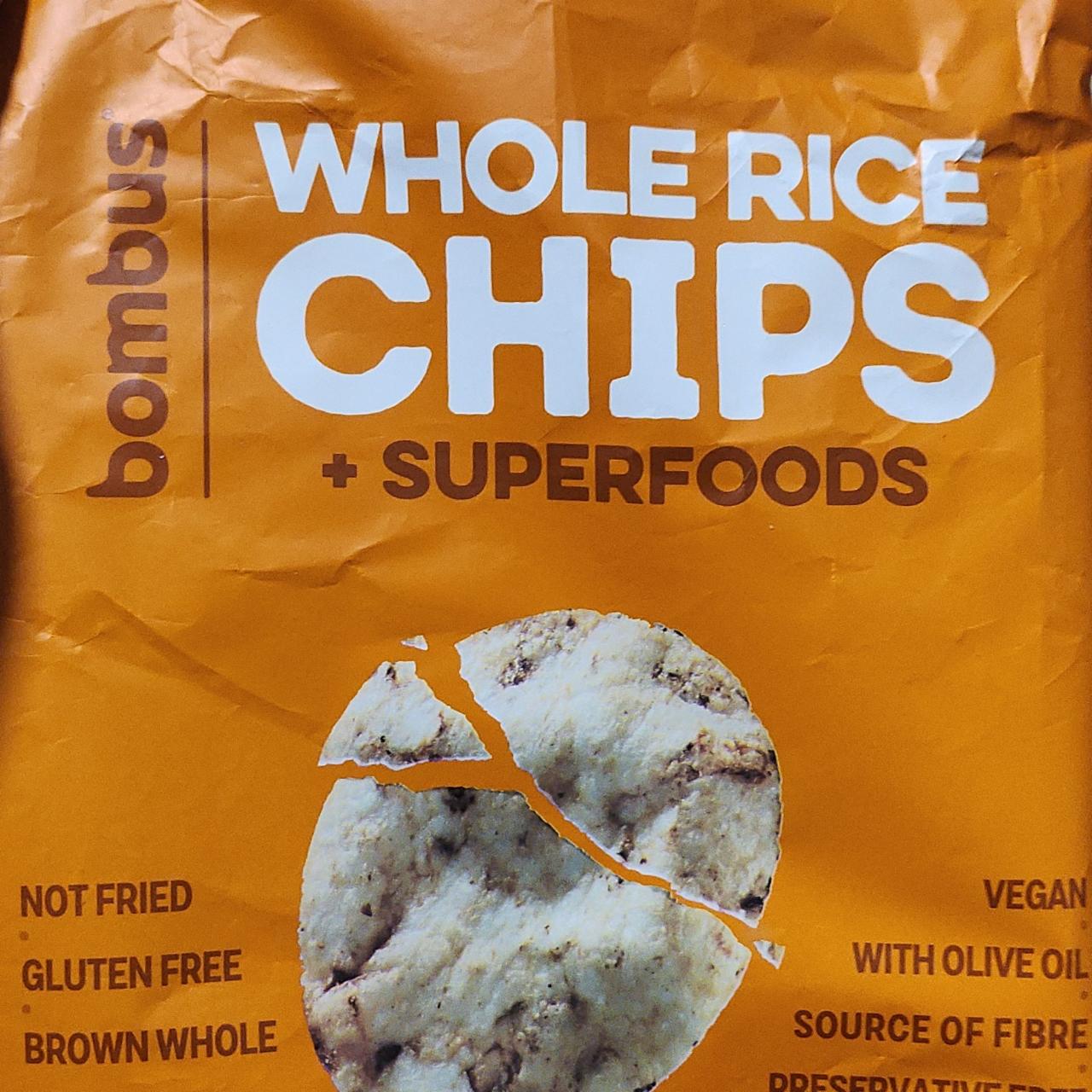 Фото - Whole Rice Chips Buckwheat & Amaranth Bombus