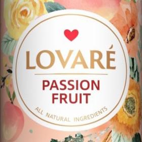 Фото - Чай чорний байховий листовий зі шматочками фруктів з пелюстками квітів та ароматом персика Passion Fruit Lovare