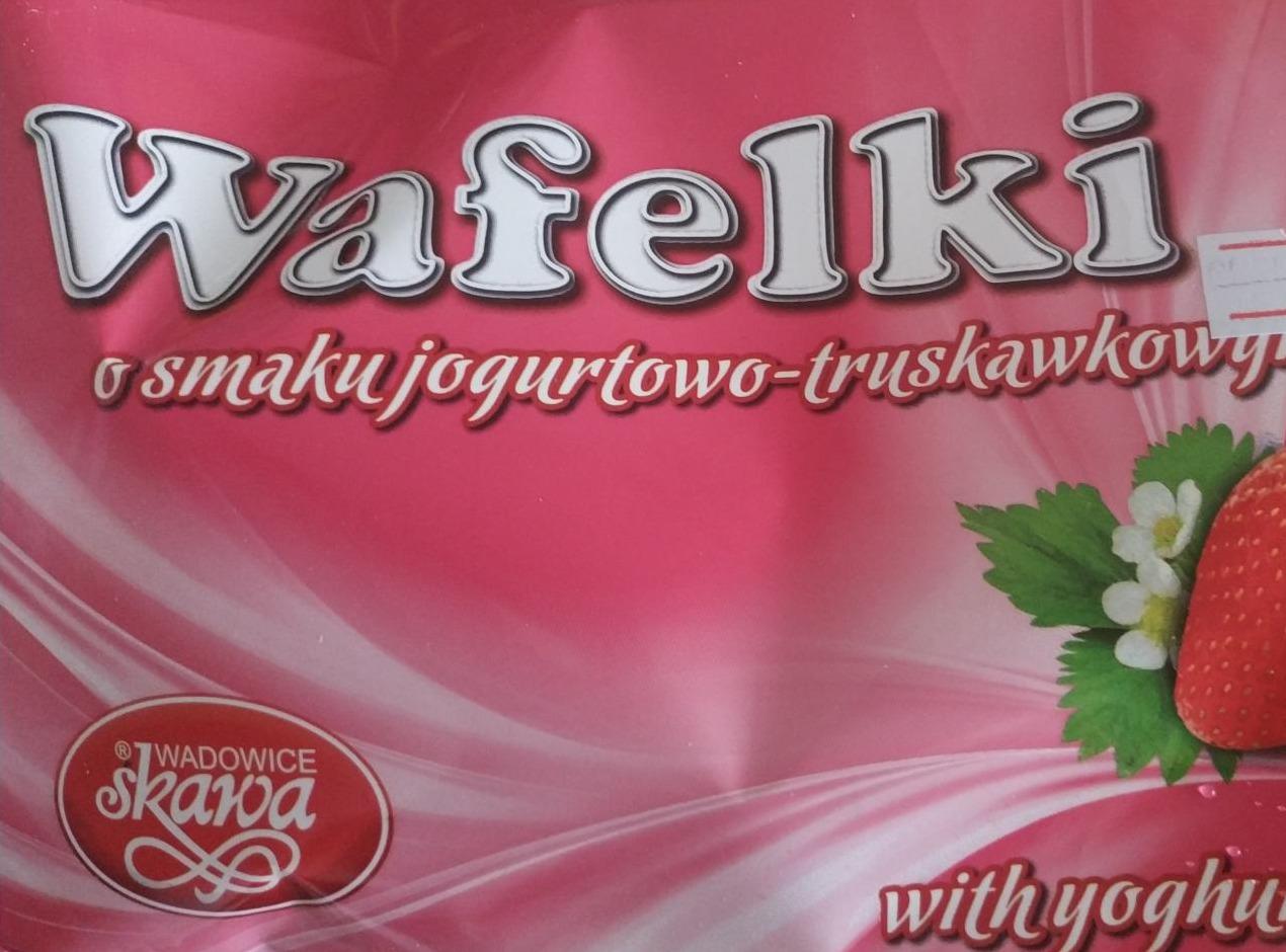 Фото - Вафлі йогуртові з полуничним кремом Skawa
