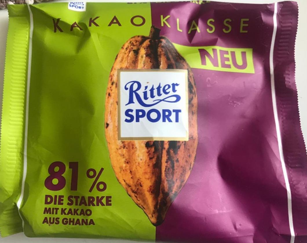 Фото - Шоколад чорний 81% Die Starke Ritter Sport