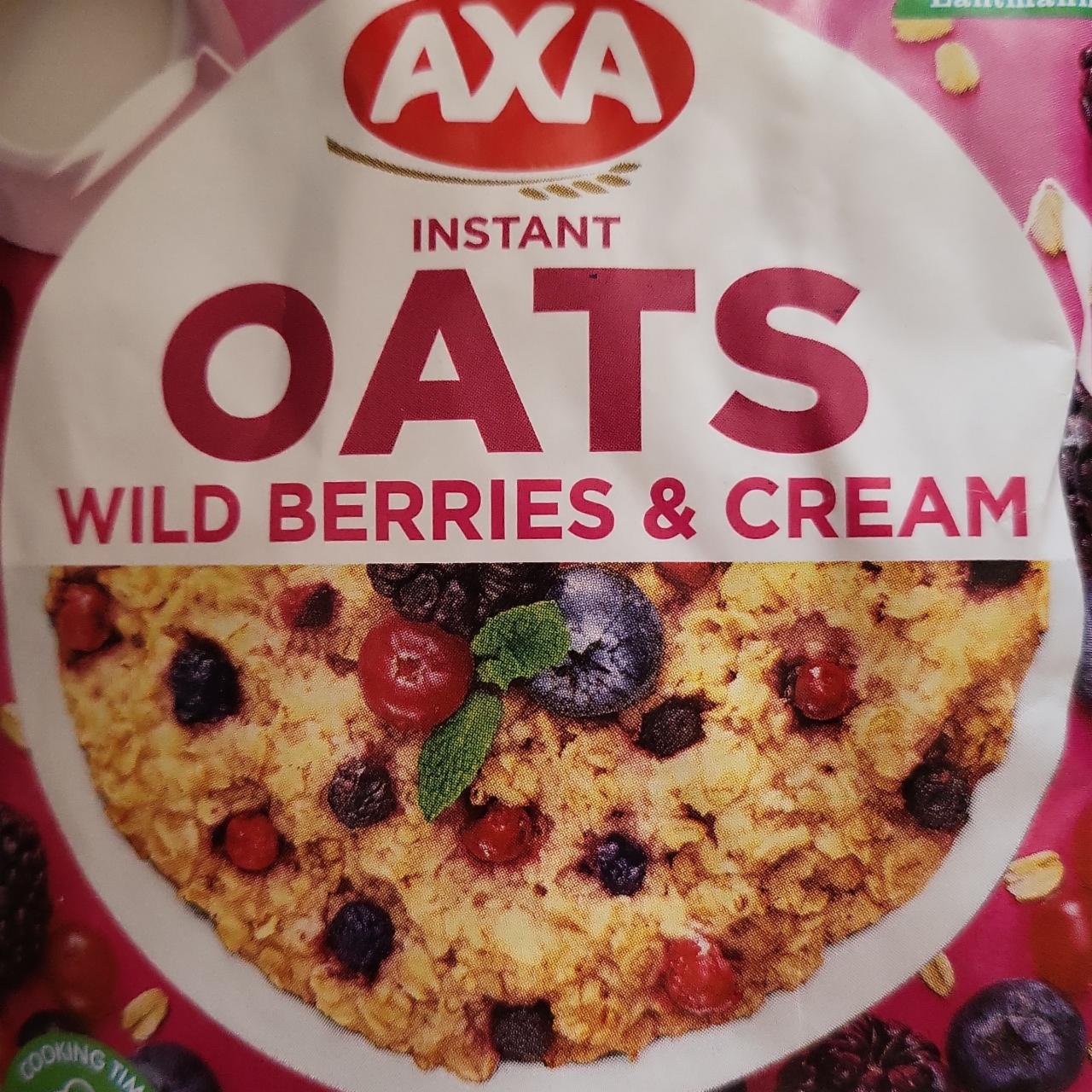 Фото - Каша вівсяна з вершками і лісовими ягодами Wild Berries & Cream Oats Axa