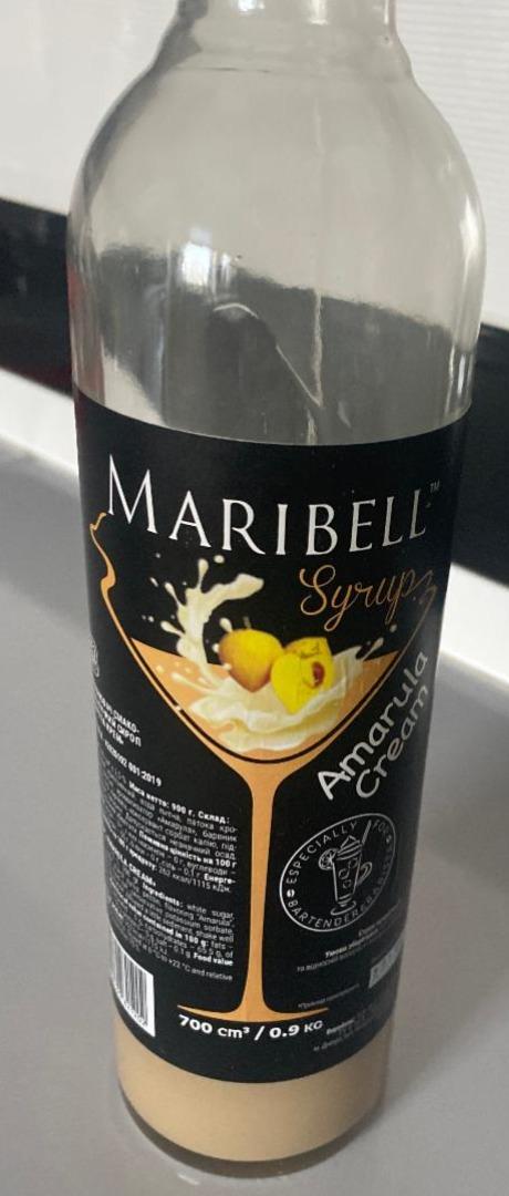 Фото - Сироп ароматичний Amarula Cream Syrup Maribell