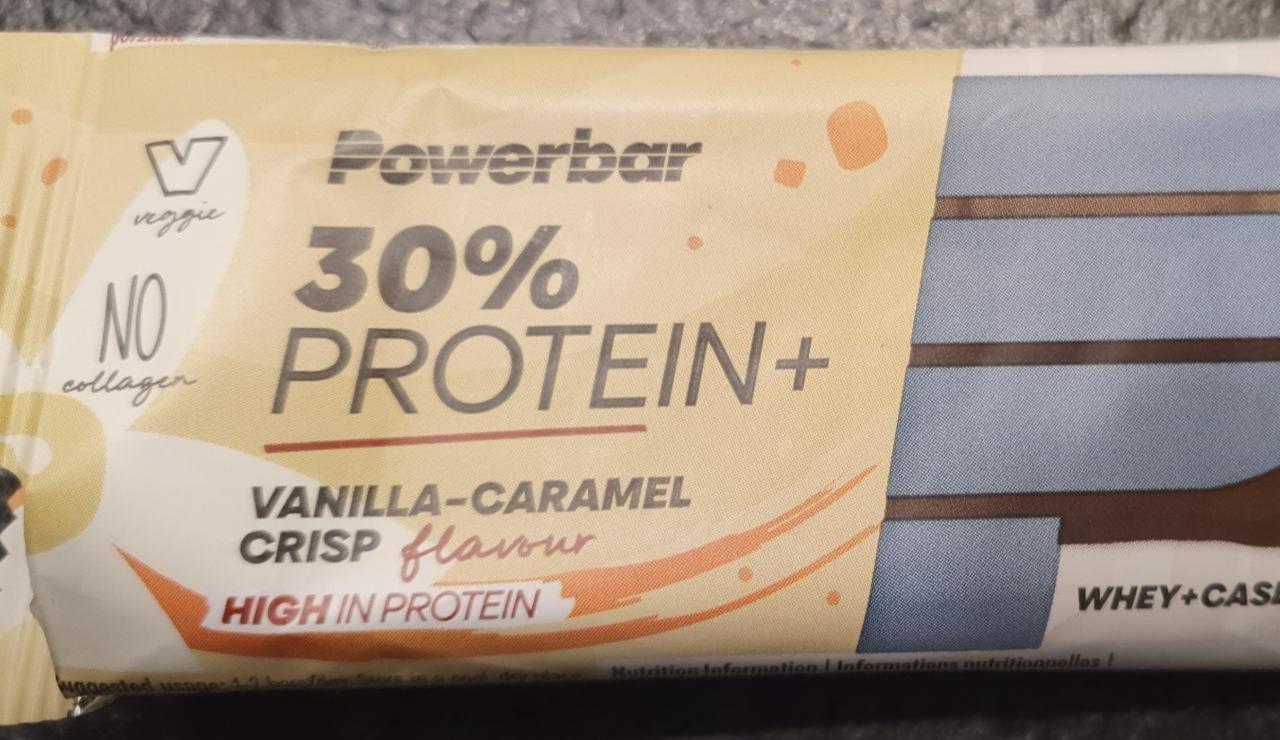Фото - Батончик протеїновий Protein Plus Vanilla Caramel Crisp Power Bar