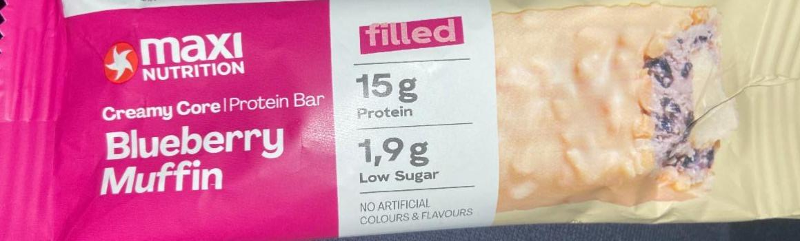 Фото - Filled Protein Bar Blueberry Muffin Maxi Nutrition