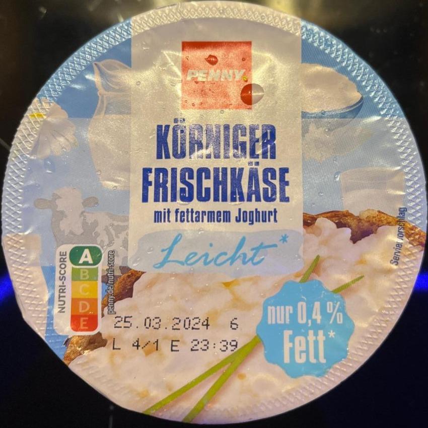 Фото - Körniger Frischkäse mit fettarmen Joghurt Leicht 0,4% Penny