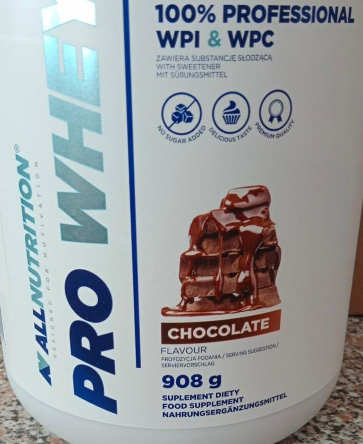 Фото - Протеїн 100% Pro Whey Chocolate Protein AllNutrition