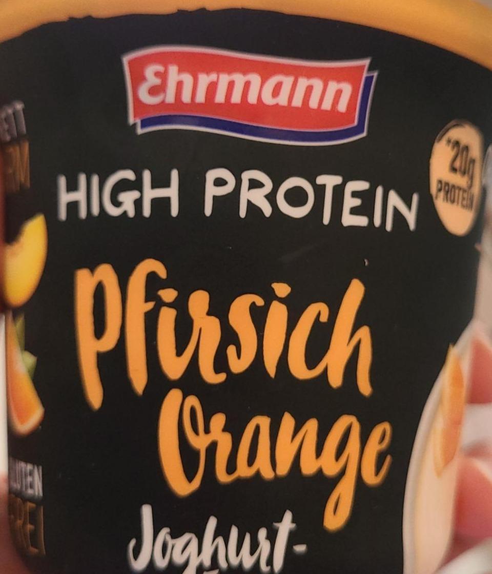 Фото - Йогуртовий продукт з високим вмістом білка Персиковий апельсин Ehrmann