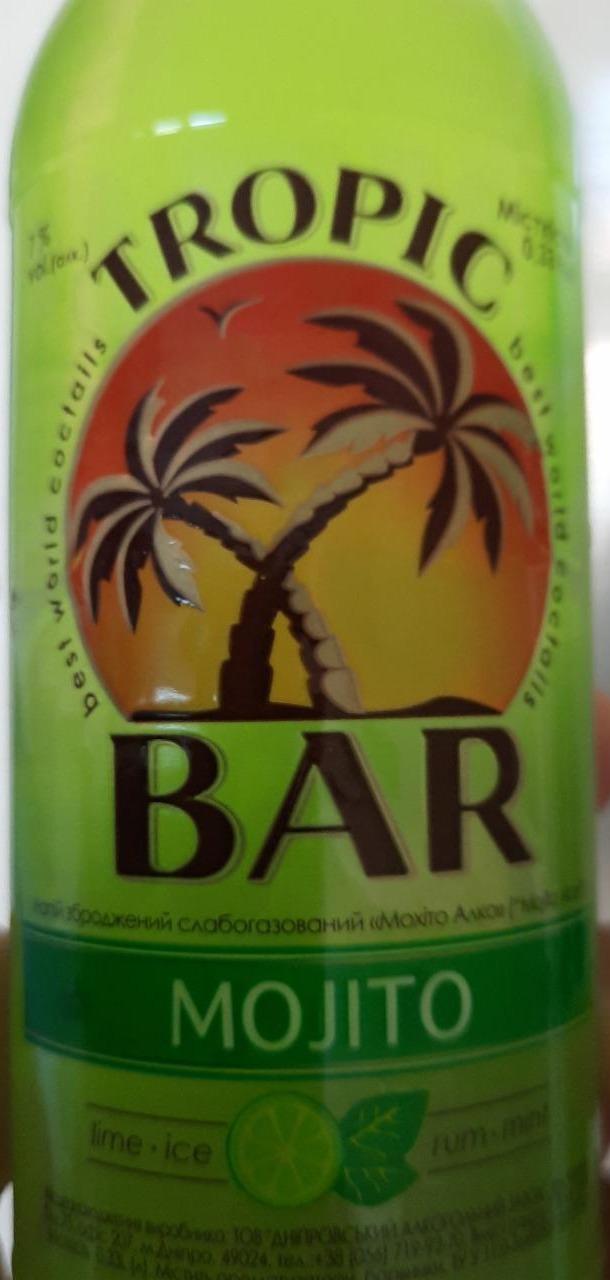 Фото - Напій слабоалкогольний 7% сильногазований Mojito Tropic Bar